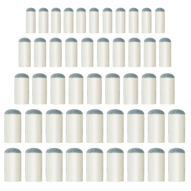 ABOAT 50 Pieces 4 Sizes Pool Cue Tips Slip-On Billiard Cue Tips Replacement, 9 mm, 10 mm, 12 mm, 13 mm - Image 1